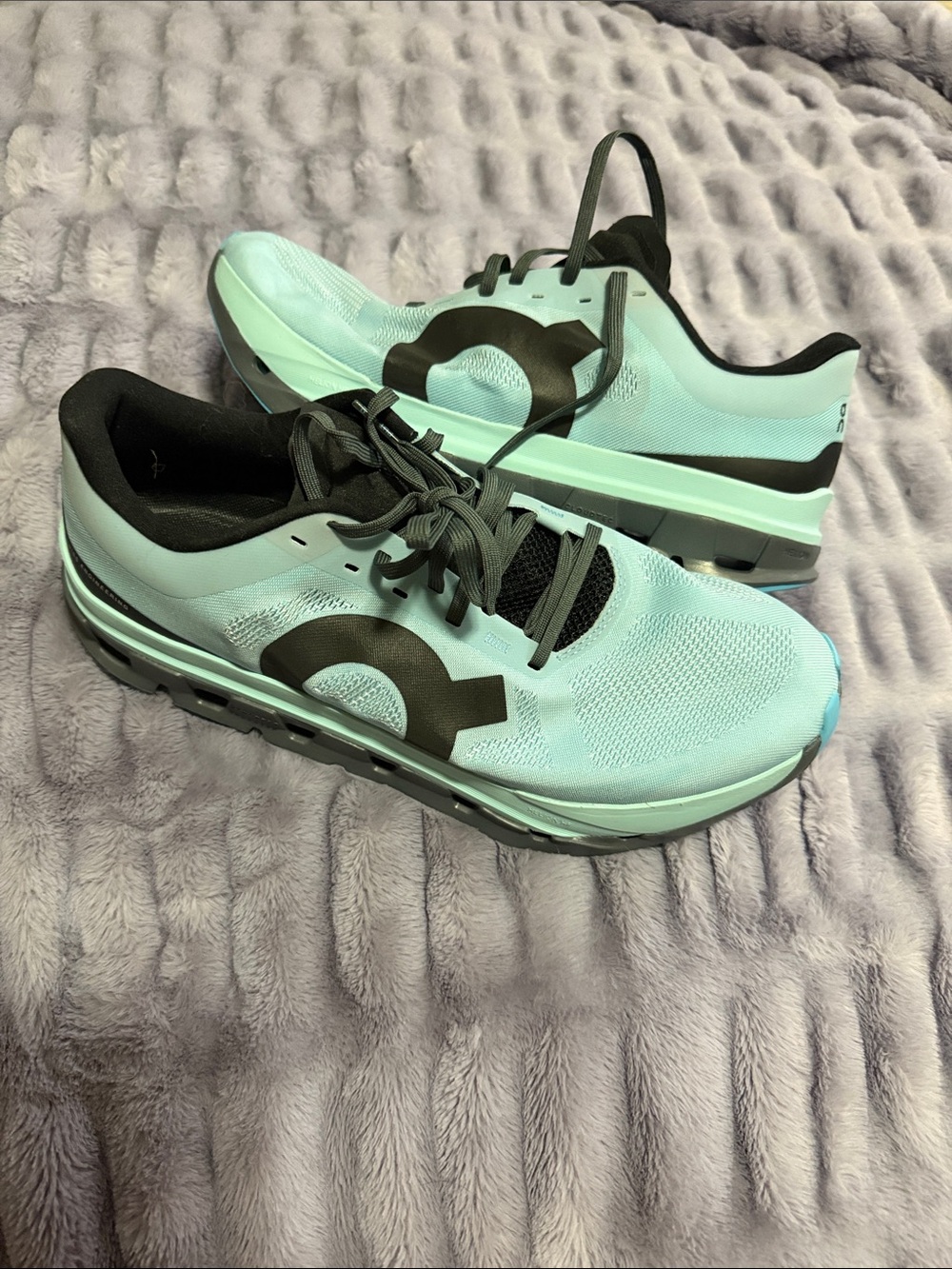 Blue and Black Men’s On Running Shoes